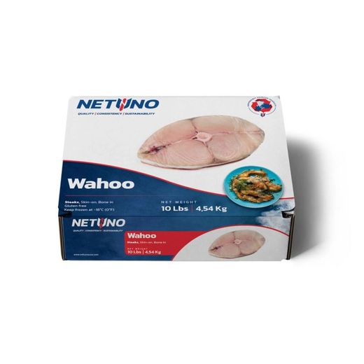 Netuno Wahoo Steaks, Indv. Vacuum Packed, Skin on & Bone In