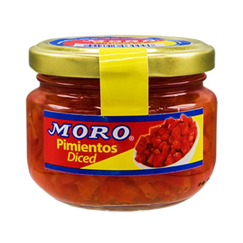 Moro Pimientos Diced/Red pepper Jar, 12