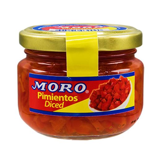 Moro Pimientos Diced/Red pepper Jar, 12