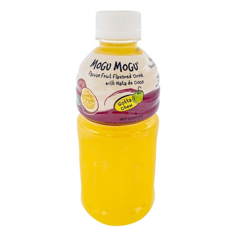 MoGu Mogu Passion Fruit Flavored with Nata de Coco 24 X