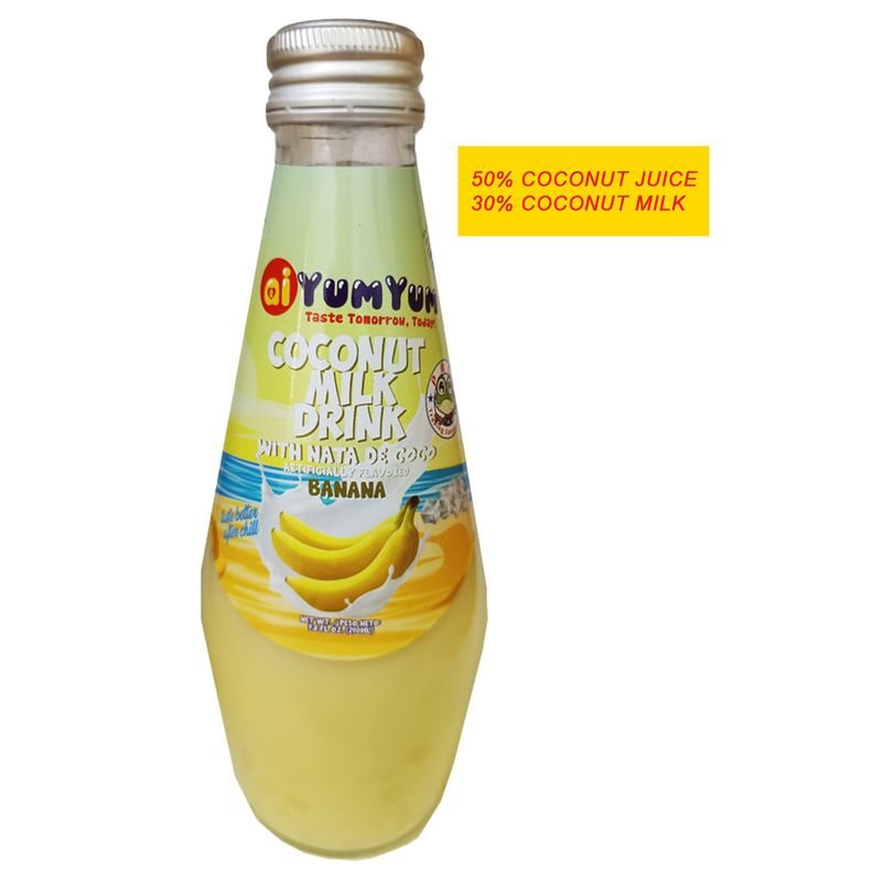 aiYumYum Coconut Milk with Nata De Coco - Banana