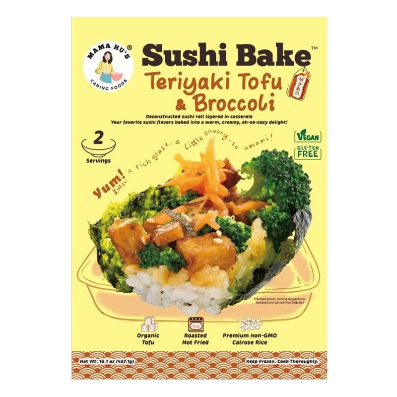 Mama Hu's Teriyaki Tofu & Broccoli Sushi Bake - Frozen Meals