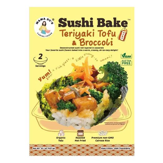 Mama Hu's Teriyaki Tofu & Broccoli Sushi Bake - Frozen Meals