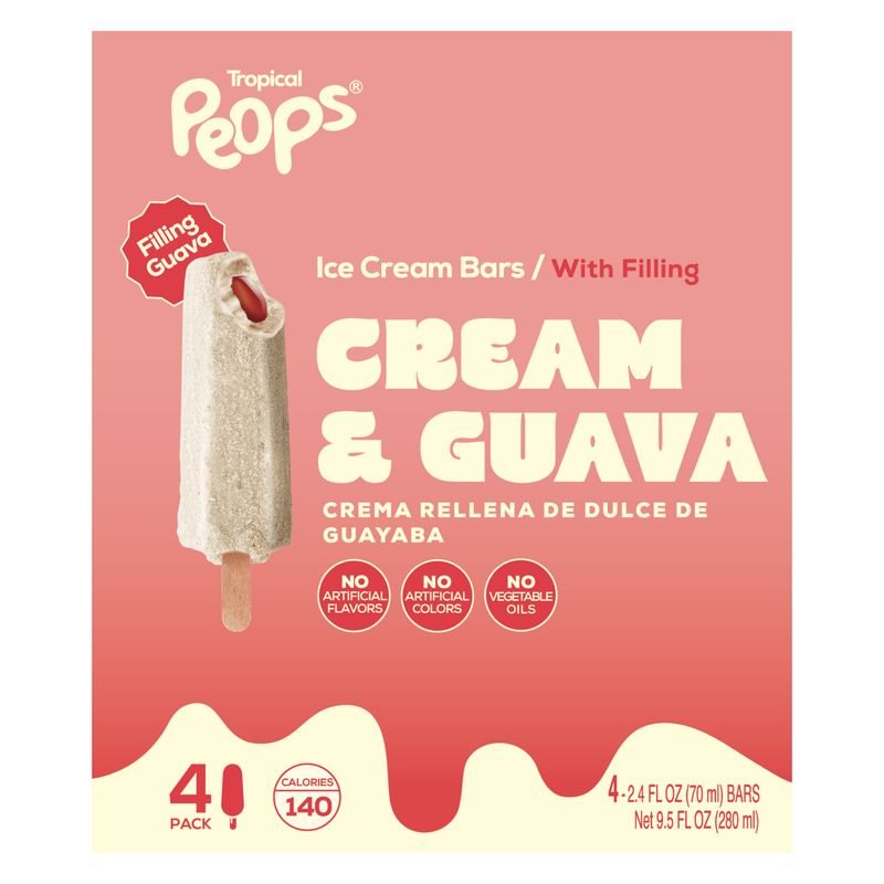 Peops Ice Cream Bars Cream & Guava