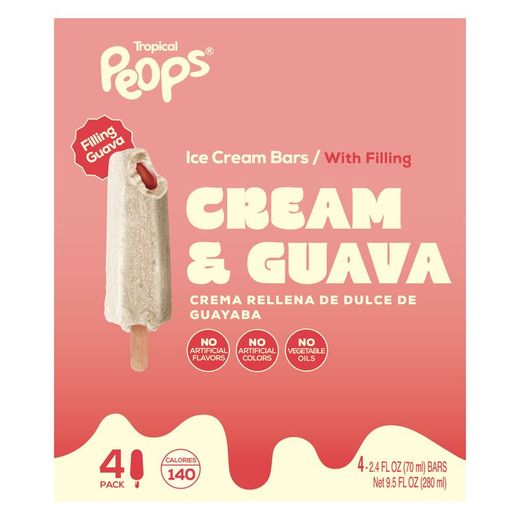 Peops Ice Cream Bars Cream & Guava