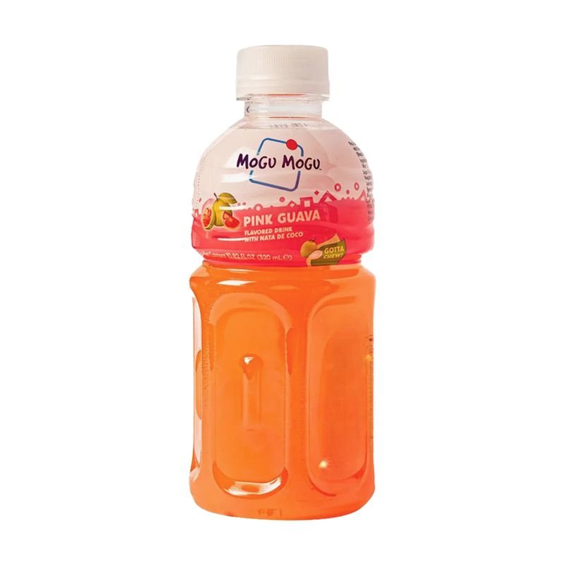 MoGu Mogu Pink Guava Flavored Drink with Nata de Coco 24 X