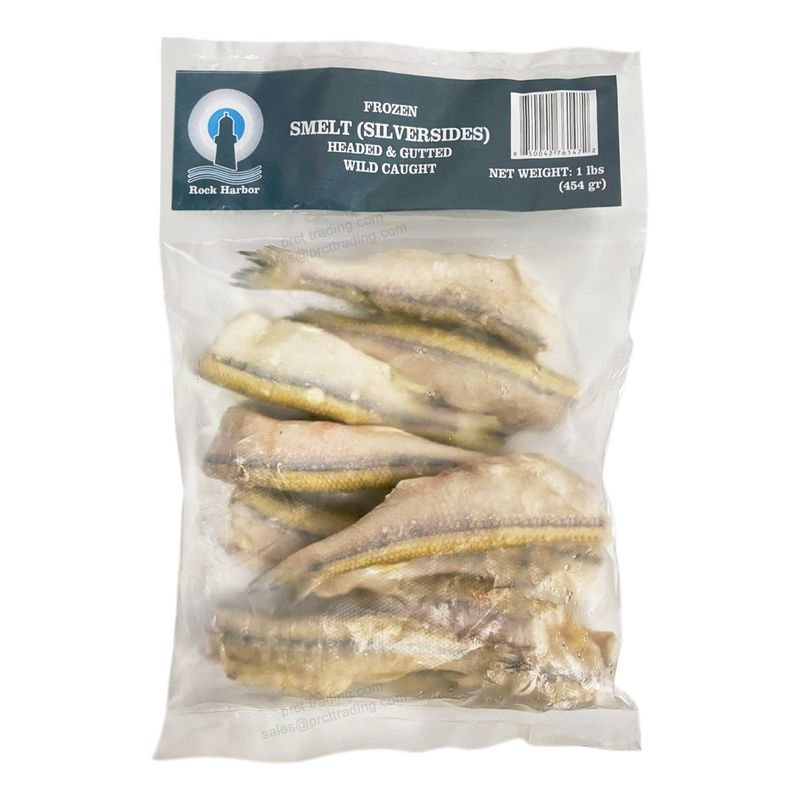Rock Harbor H&G Well Trimmed, IQF, Argentine Caught Smelt 3-5"