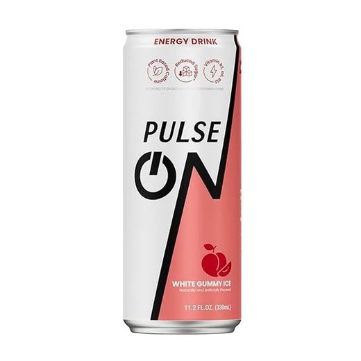 Pulse On Energy Drink White Gummy Ice