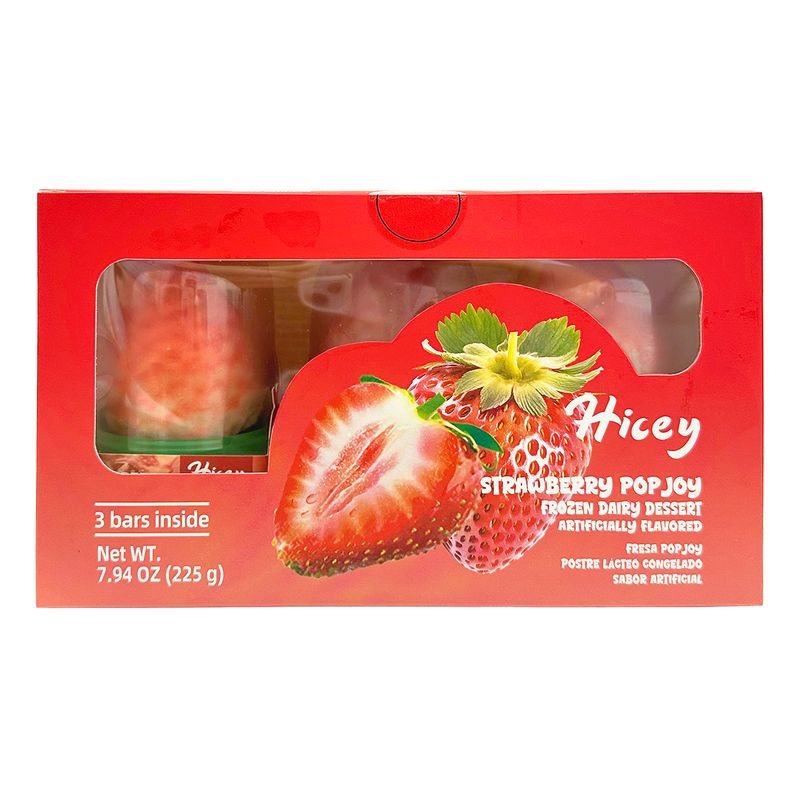 Hicey Strawberry Popjoy Frozen Dairy Dessert