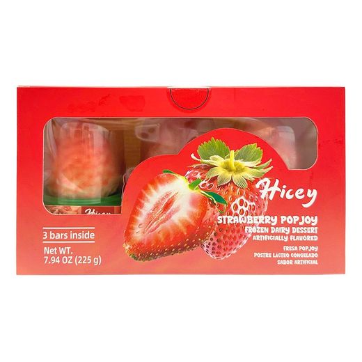 Hicey Strawberry Popjoy Frozen Dairy Dessert