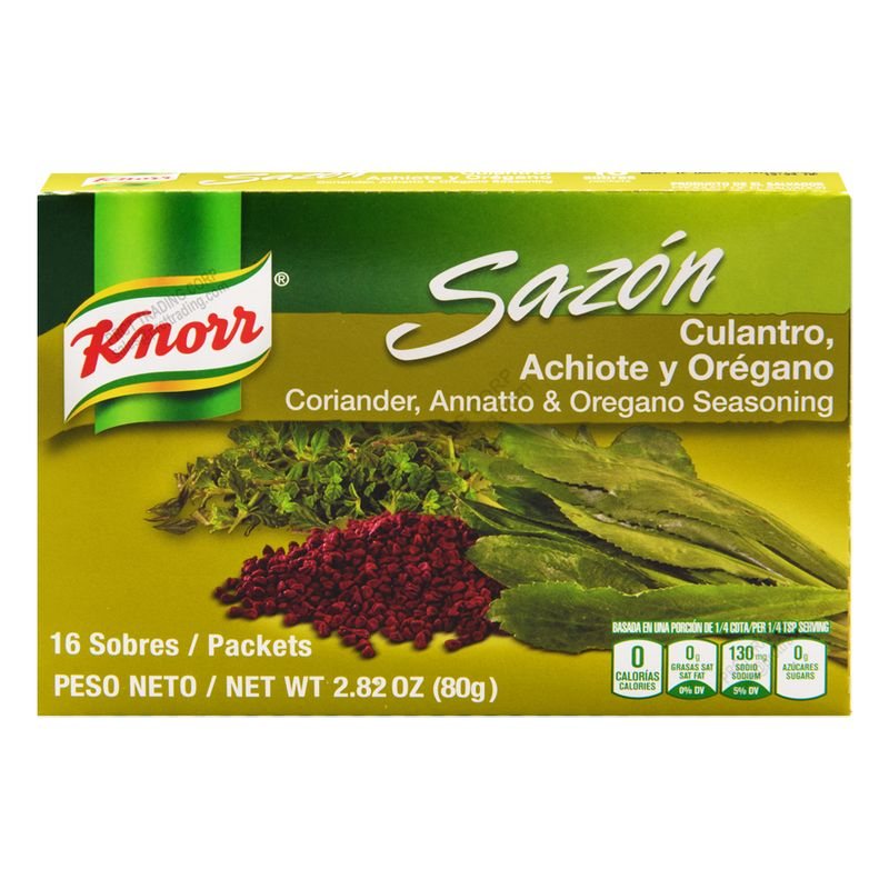 (GREEN / SMALL) KNORR SAZ DRY CULANTRO/ACHIOTE/OREGANO, 1/18